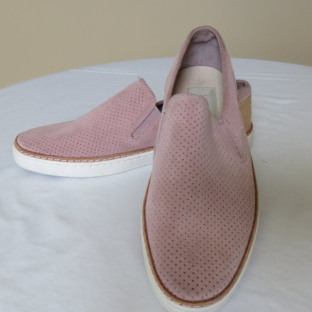 Pink suede UGG flat shoes size 7